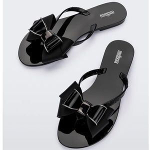 NWOT- Melissa (Harmonic Sweet) Flip Flops - Size 8.